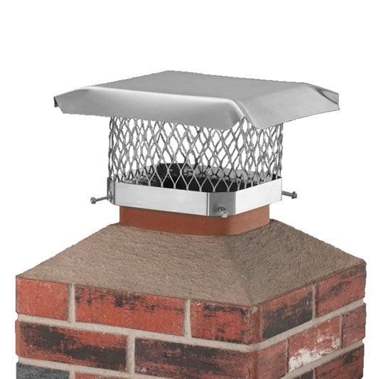 Shelter SCSS99 Stainless Steel Chimney Cap, 9" x 9"