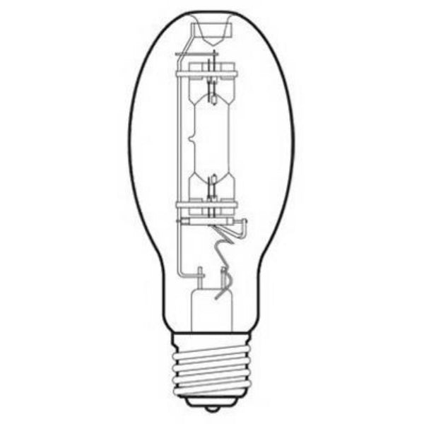 GE Lighting 22575 Mogul Base ED23.5 Mercury Vapor HID Bulb, Deluxe White, 100W
