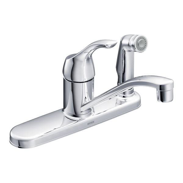 Moen CA87554C Adler™ One-Handle Low Arc Kitchen Faucet, Chrome