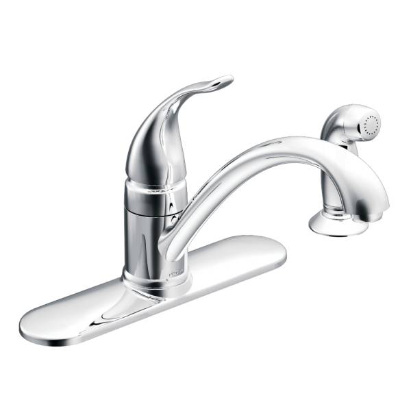 Moen CA87480 Torrance™ One-Handle Low Arc Kitchen Faucet, Chrome