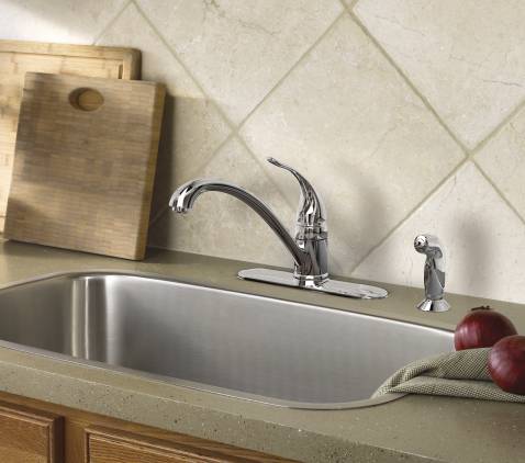 Moen CA87480 Torrance™ One-Handle Low Arc Kitchen Faucet, Chrome