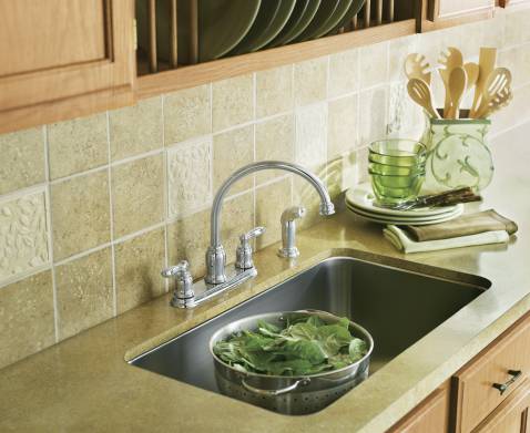 Moen CA87888 Caldwell™ Two-Handle High Arc Kitchen Faucet, Chrome