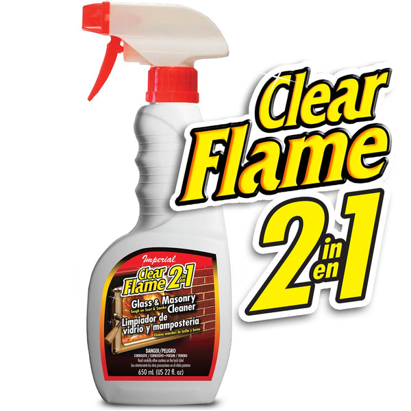 Imperial KK0047 Clear Flame 2-In-1 Glass & Masonry Cleaner, 16 Oz