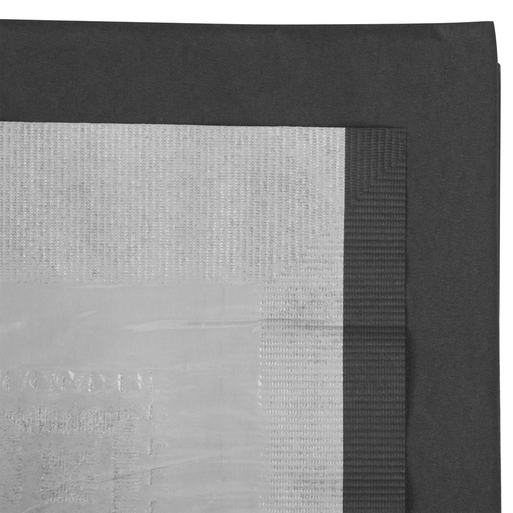 Creative Converting™ 710126 Paper/Poly Table Cover, Black Velvet, 54" x 108"