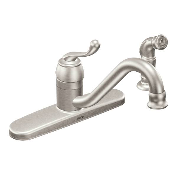 Moen CA87520SRS Muirfield One-Handle Low Arc Faucet, Spot Resist Stainless