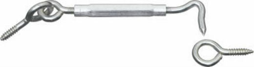National Hardware® N222-059 Zinc Turnbuckle Gate Hook, 3/8" x 11"