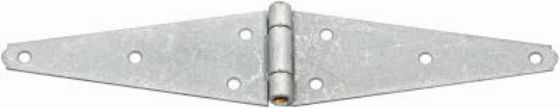 National Hardware® Heavy Strap Hinge with Brass Pin, Galvanized, 8"