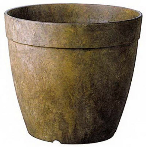 Novelty 03067 Round Dolce Planter, 6", Teak