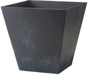 Novelty 35108 Square Ella Planter, 10", Black