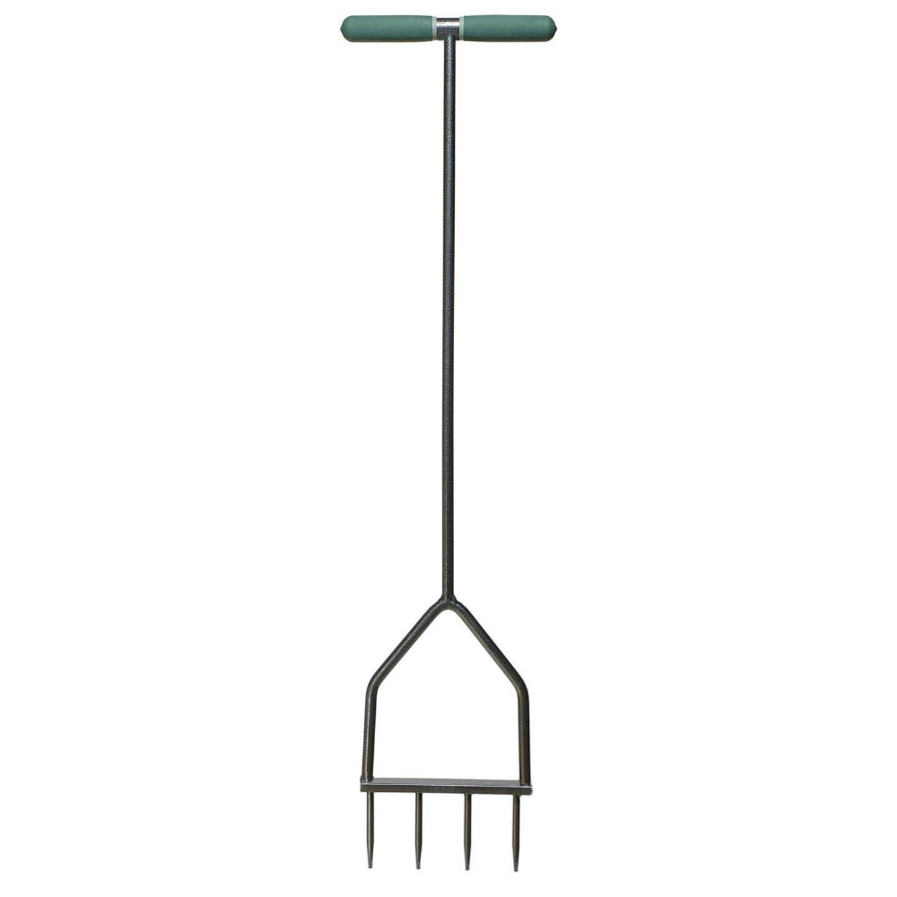 Yard Butler M-7C Steel Lawn Spike Aerator with 4-Heavy Duty Spikes