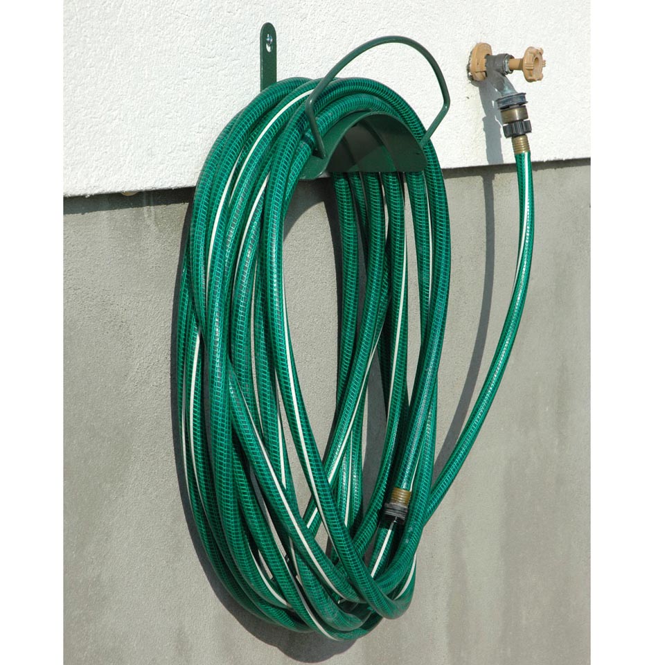 Yard Butler HCWM-1 Deluxe Wall-Mount Steel Hose Hanger, 100' Capacity
