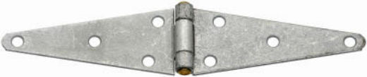 National Hardware® N128-322 Heavy Strap Hinge with Brass Pin, Galvanized, 6"