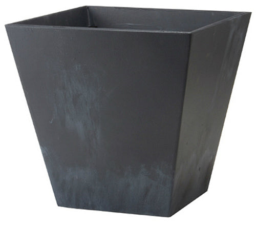 Novelty 35128 Square Ella Planter, 12", Black