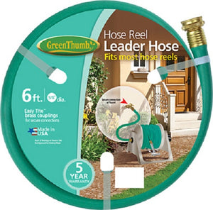 Green Thumb 887-6 Hose Reel Leader Hose, 6' x 5/8"