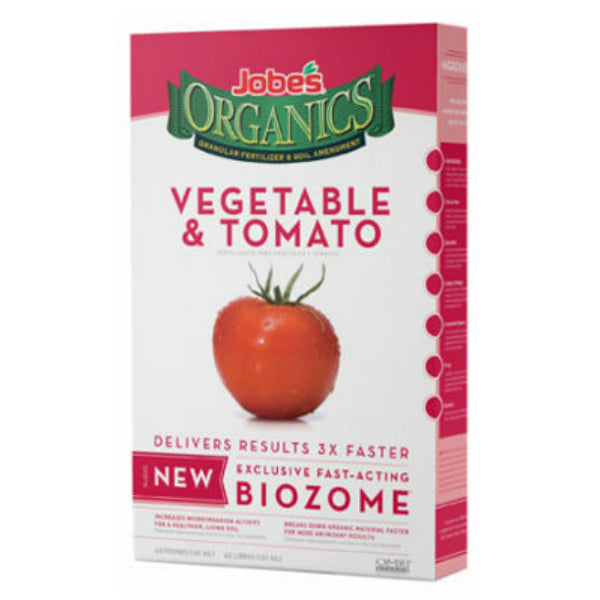 Jobe’s Organics 09026 Vegetable & Tomato Granular Fertilizer, 2-7-4, 4 Lbs