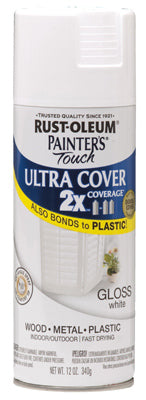 Rust-Oleum® 249090 Painter's® Touch 2x Spray Paint, 12 Oz, Gloss White