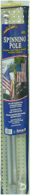 Annin Flagmakers 238101 Aluminum 2 Piece Pole, 6'