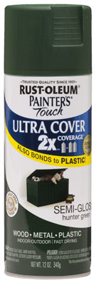 Rust-Oleum® Painters® Touch 2x Semi-Gloss Spray Paint, 12 Oz, Hunter Green