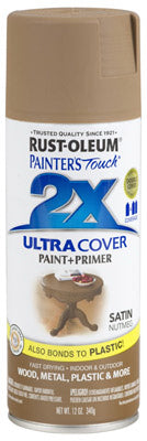 Rust-Oleum® 249070 Painter's® Touch 2x Satin Spray, 12 Oz, Satin Nutmeg