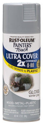 Rust-Oleum® Painter's® Touch 2x Spray Paint, 12 Oz, Gloss Winter Gray