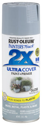 Rust-Oleum® Painter's® Touch 2x Spray Paint, 12 Oz, Gloss Winter Gray