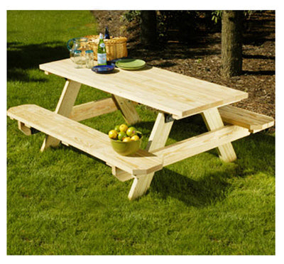 Lowes Wooden Picnic Tables Near Me Style Selections 72-in Brown