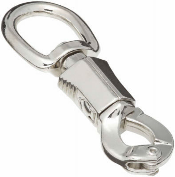 National Hardware® N222-984Panic Snap Round Swivel Eye, Nickel, 1" x 4-1/2"