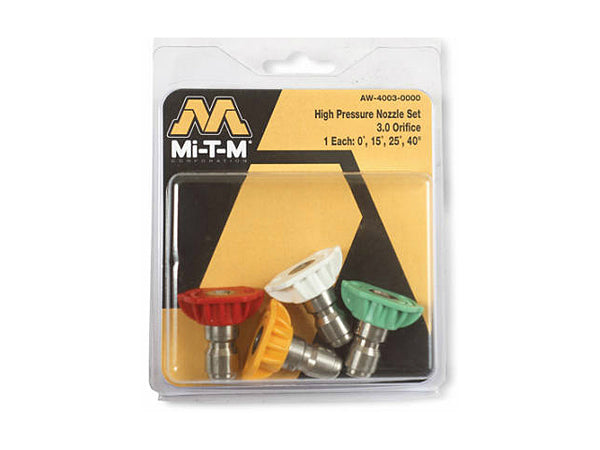 Mi-T-M® AW-4003-0000 High Pressure Spray Nozzle, 4-Pack