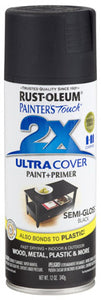 Rust-Oleum® 249061 Painter's® Touch 2x Semi-Gloss Spray Paint, 12 Oz, Black