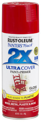 Rust-Oleum® 249124 Painter's® Touch 2x Spray Paint, 12 Oz, Gloss Apple Red