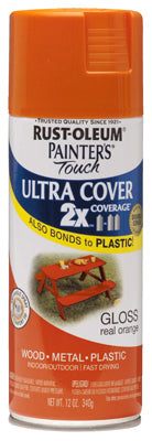 Rust-Oleum® Painter's® Touch 2x Spray Paint, 12 Oz, Gloss Real Orange