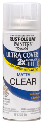 Rust-Oleum® 249087 Painter's® Touch 2x Flat Spray Paint, 12 Oz, Matte Clear