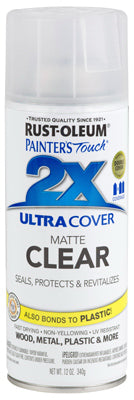 Rust-Oleum® 249087 Painter's® Touch 2x Flat Spray Paint, 12 Oz, Matte Clear