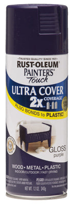 Rust-Oleum® 249097 Painter's® Touch 2x Spray Paint, 12 Oz, Gloss Purple