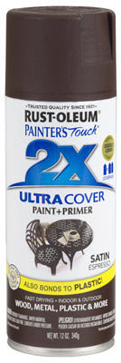 Rust-Oleum® 249081 Painter's® Touch 2x Spray Paint, 12 Oz, Satin Espresso