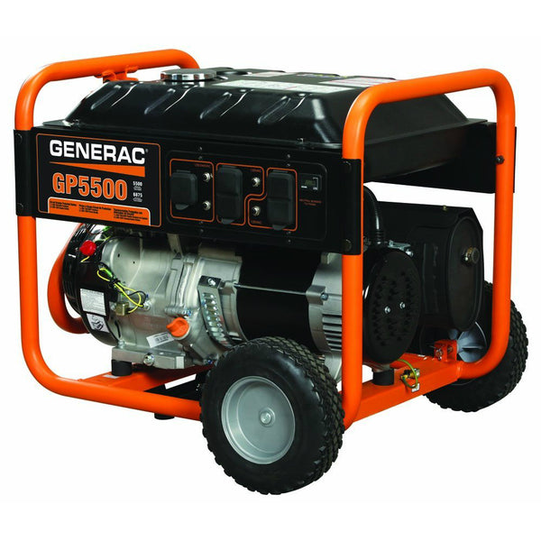 Generac® 5939 GP Series Portable Generator, 389CC OHV Engine, GP5500