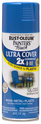 Rust-Oleum® Painter's® Touch 2x Spray Paint, 12 Oz, Gloss Brilliant Blue