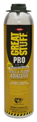 Dow 343087 Pro Floor & Wall Adhesive Foam, 26.5 oz