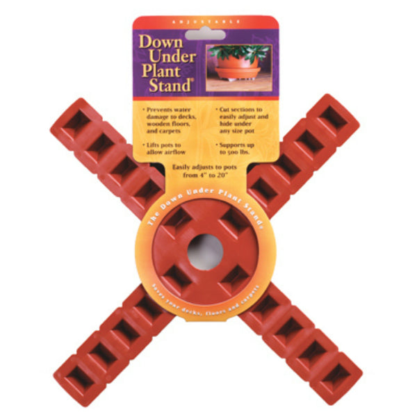 Down Under 10430 Heavy Duty Resin Plant Stand®, Terra Cotta, 12", Up To 500 Lbs