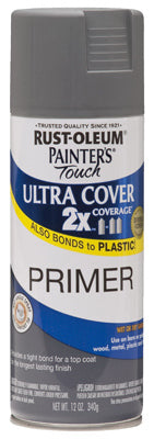 Rust-Oleum® 249088 Painter's® Touch 2x Flat Spray, 12 Oz, Gray Primer