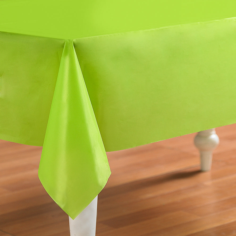Creative Converting™ 723123 Plastic Banquet Table Cover, Fresh Lime, 54" x 108"