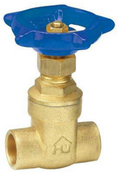 Homewerks® 170-4-12-12 Lead-Free Brass Compact-Pattern Gate Valve, 1/2" Solder