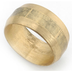 Anderson Metals 700060-06 Compression Sleeve, 3/8", Brass
