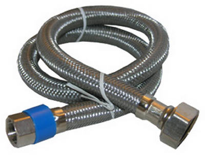 Lasco 10-0149 Faucet Connector, Stainless Steel, 3/8" x 1/2" x 48"