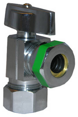 Lasco 06-9231 Quarter Turn Angle Stop Valve, Chrome