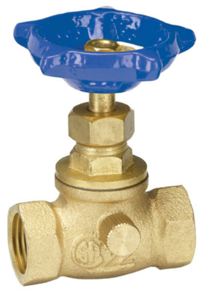 Homewerks® 220-2-12-12 Lead-Free Brass Stop & Waste Valve with Drain, 1/2" FIP