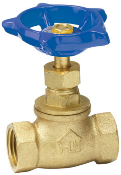 Homewerks® 230-2-34-34 Lead-Free Brass Threaded Stop Valve, FIP x FIP, 3/4"