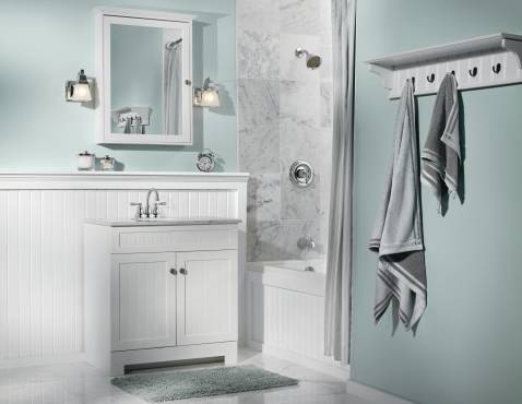 Moen 82910 Banbury Classic Posi-Temp Posi Tub/Shower Head with Valve, Chrome