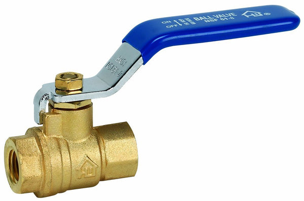 Homewerks® 116-2-112-112 Lead-Free Brass Full Port Ball Valve, FIP x FIP, 1-1/2"