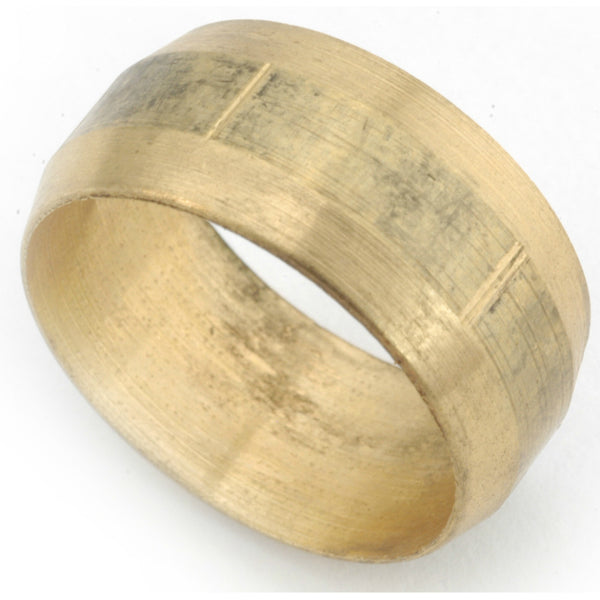 Anderson Metals 750060-14 Lead Free Compression Sleeve, Brass, 7/8"